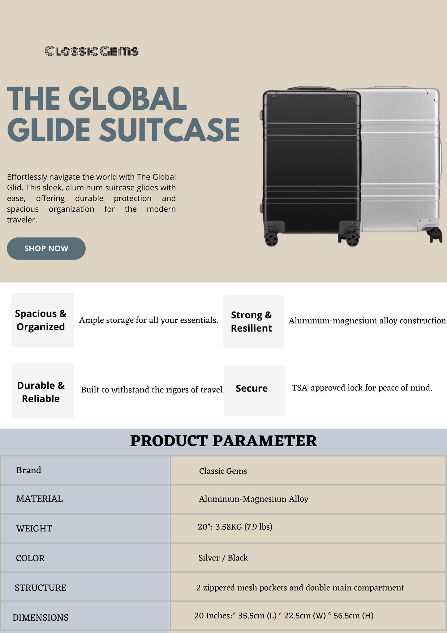 The Global Glide Suitcase